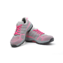 Pink Light Weight Breathable Sports Light Weight Safety Footwear